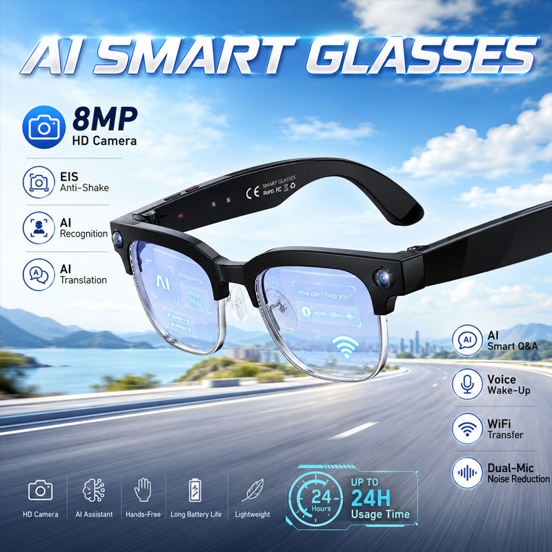 Smart Glasses Lens - نظارات ذكية W630 HeyCyan مع خاصية