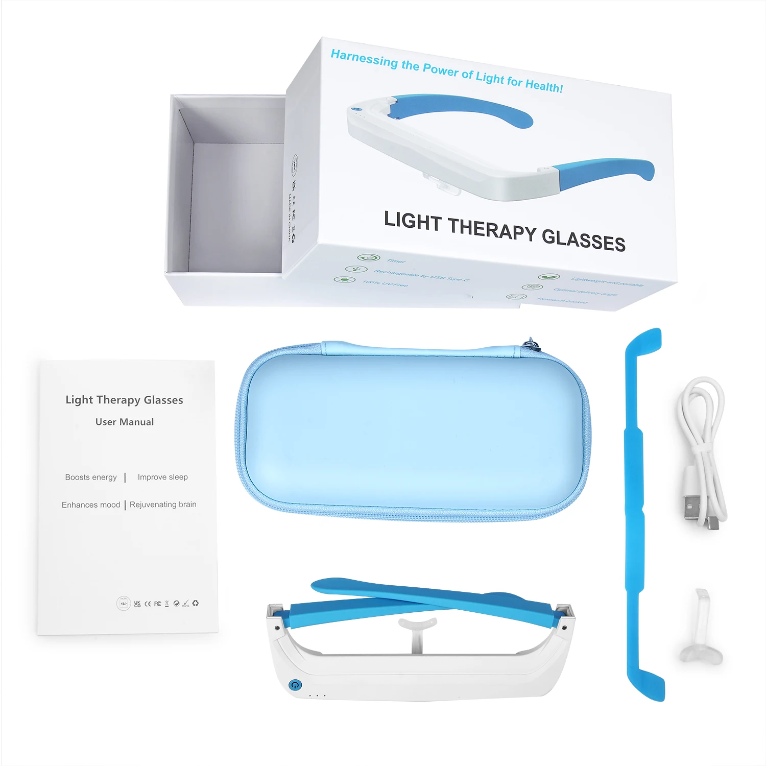 نظارات العلاج الضوئي SAD باللو - مراجعة Light Therapy Glasses وسعره